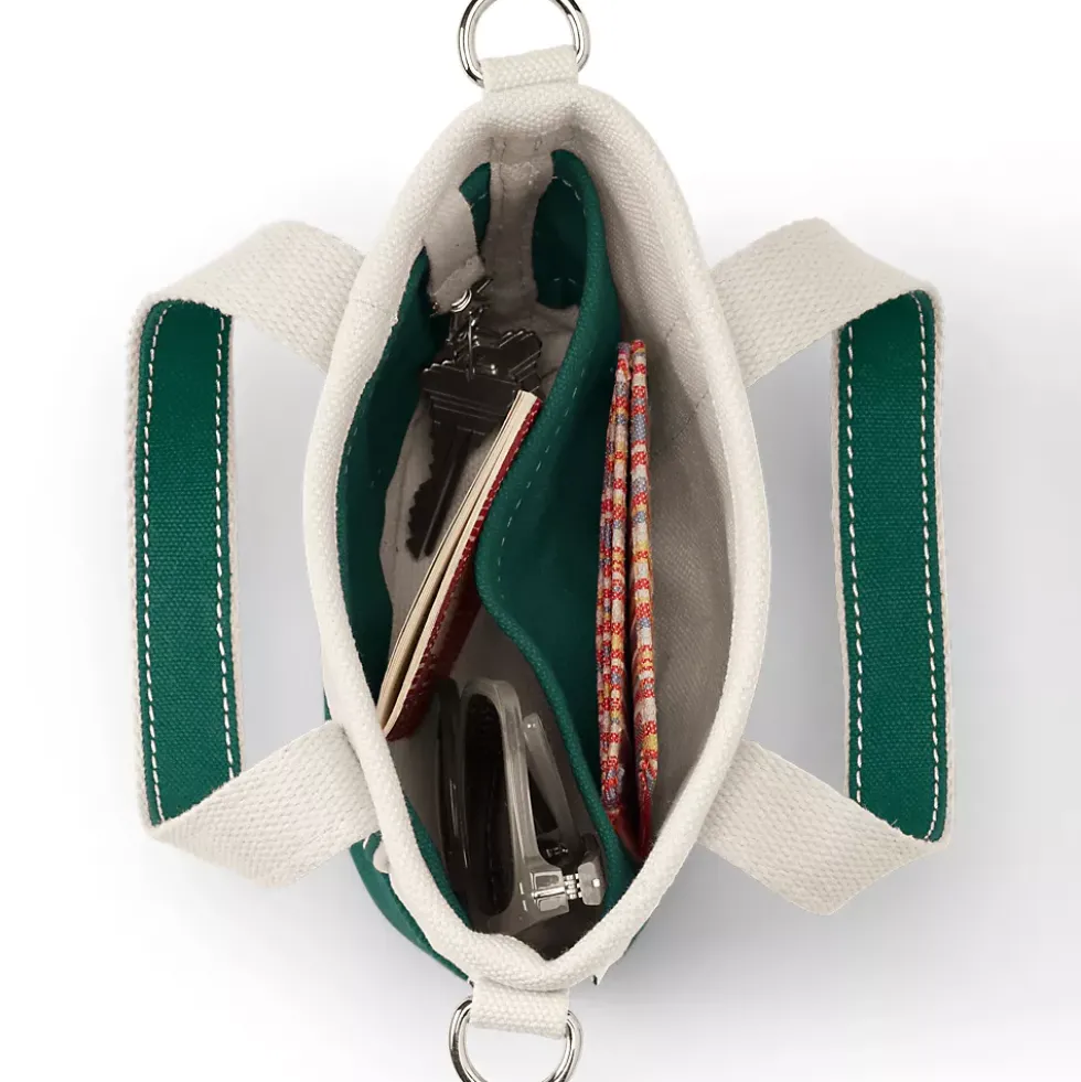 Medium 5 Pocket Open Top Canvas Tote Bag