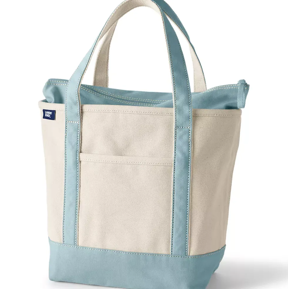 Medium 5 Pocket Open Top Canvas Tote Bag