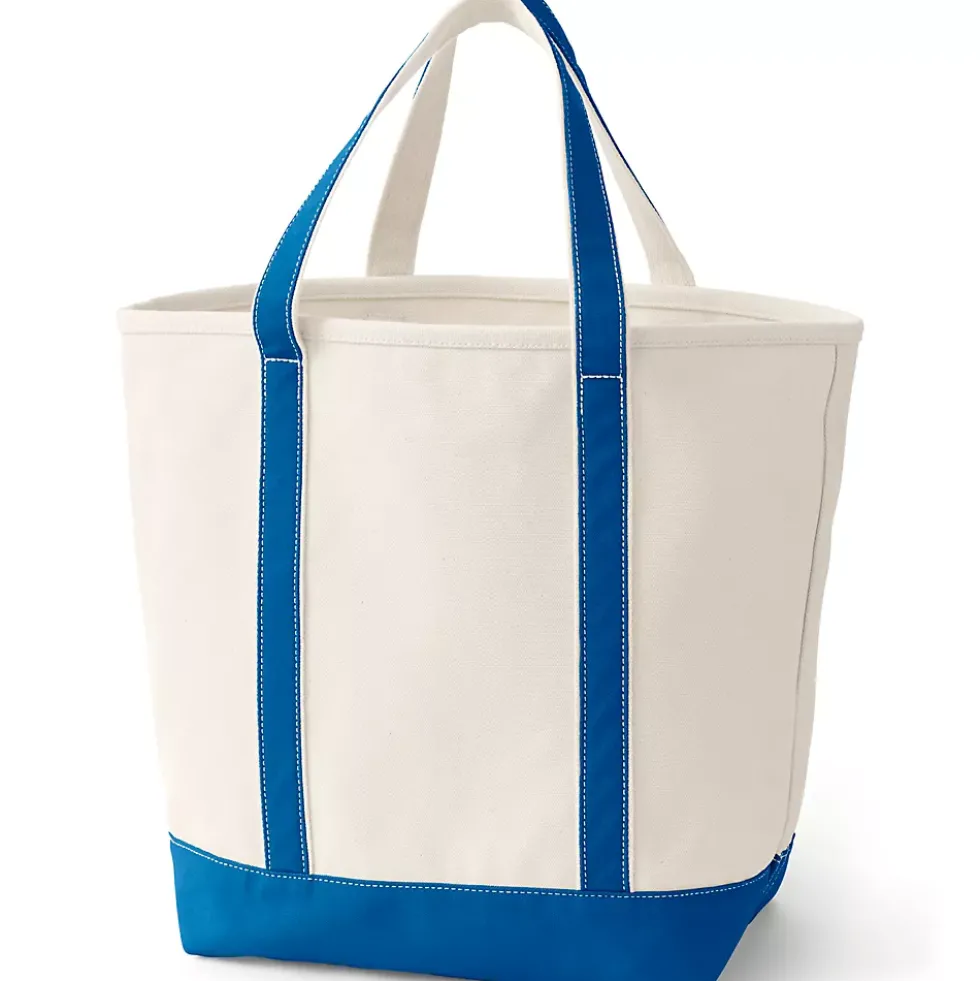 Medium 5 Pocket Open Top Canvas Tote Bag
