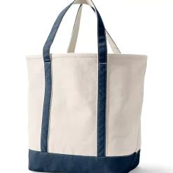 Medium 5 Pocket Open Top Canvas Tote Bag