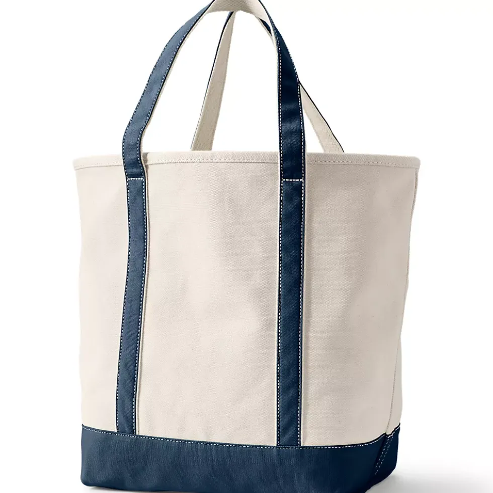 Medium 5 Pocket Open Top Canvas Tote Bag