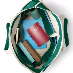 Medium 5 Pocket Open Top Canvas Tote Bag