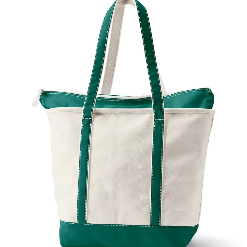 Medium 5 Pocket Open Top Canvas Tote Bag
