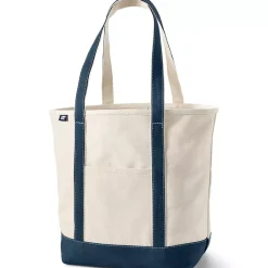 Medium 5 Pocket Open Top Canvas Tote Bag