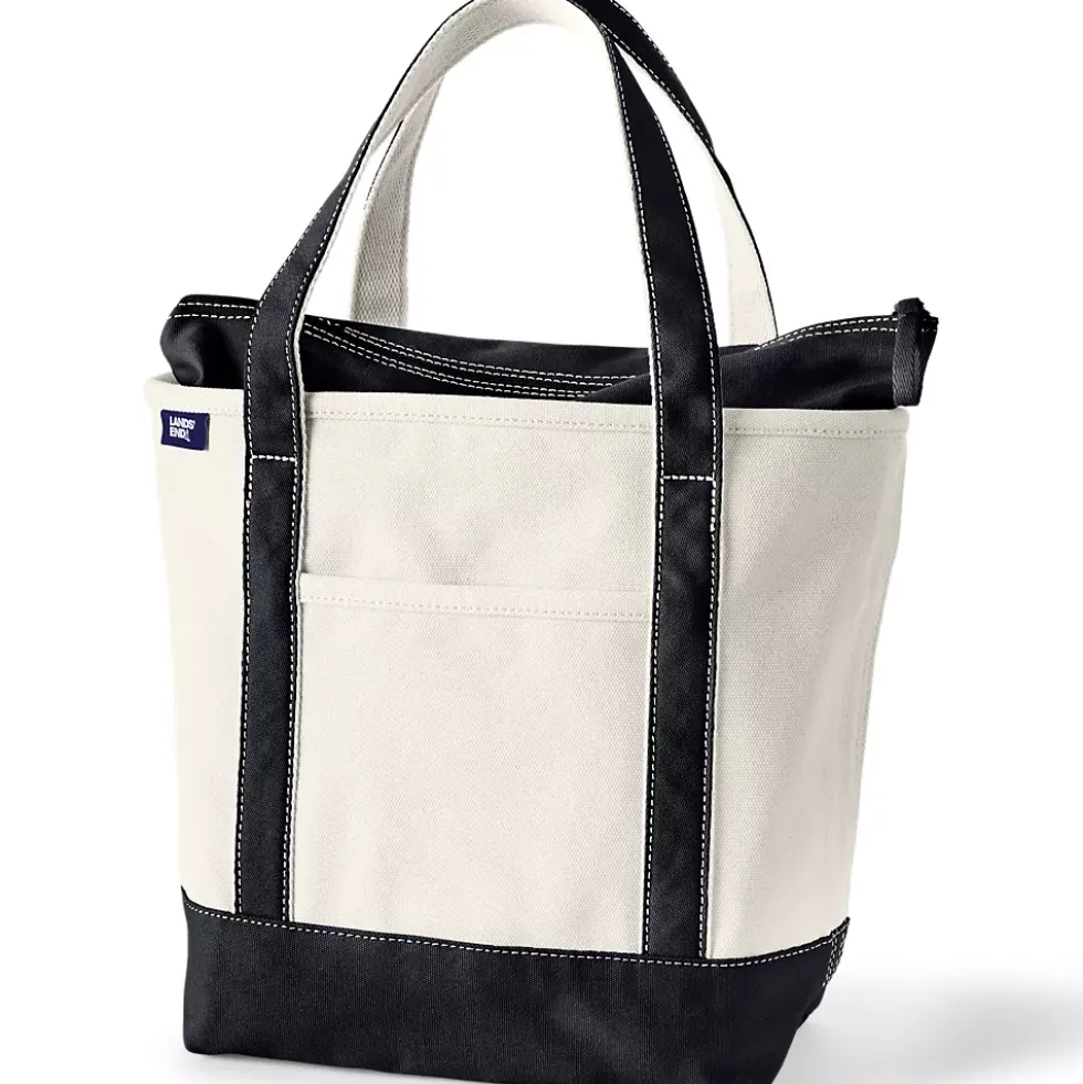 Medium 5 Pocket Open Top Canvas Tote Bag