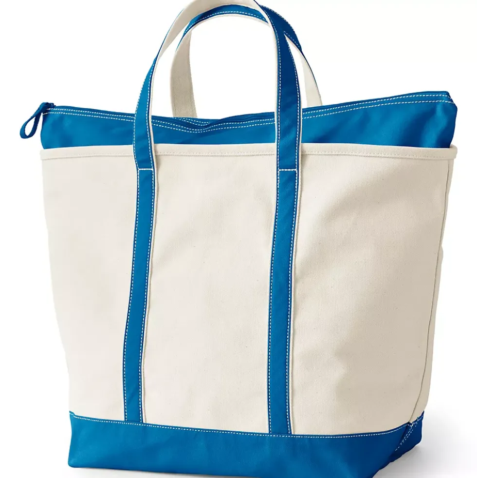 Medium 5 Pocket Open Top Canvas Tote Bag