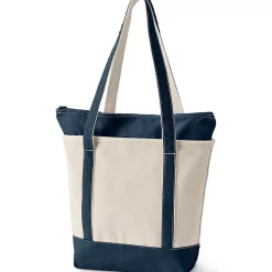 Medium 5 Pocket Open Top Canvas Tote Bag