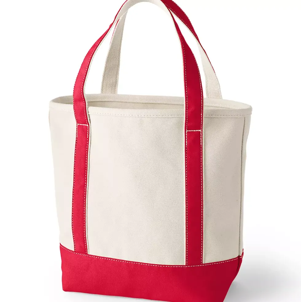 Medium 5 Pocket Open Top Canvas Tote Bag