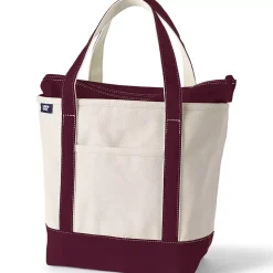 Medium 5 Pocket Open Top Canvas Tote Bag