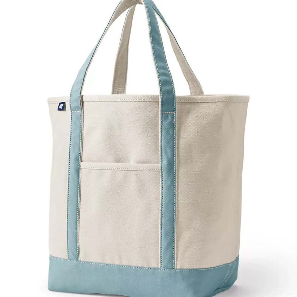 Medium 5 Pocket Open Top Canvas Tote Bag