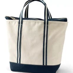 Medium 5 Pocket Open Top Canvas Tote Bag