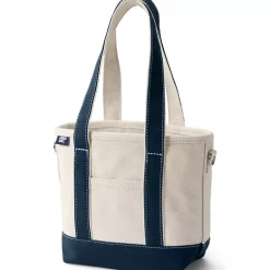 Medium 5 Pocket Open Top Canvas Tote Bag