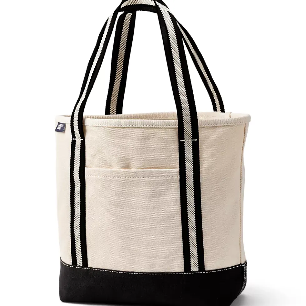 Medium 5 Pocket Open Top Canvas Tote Bag