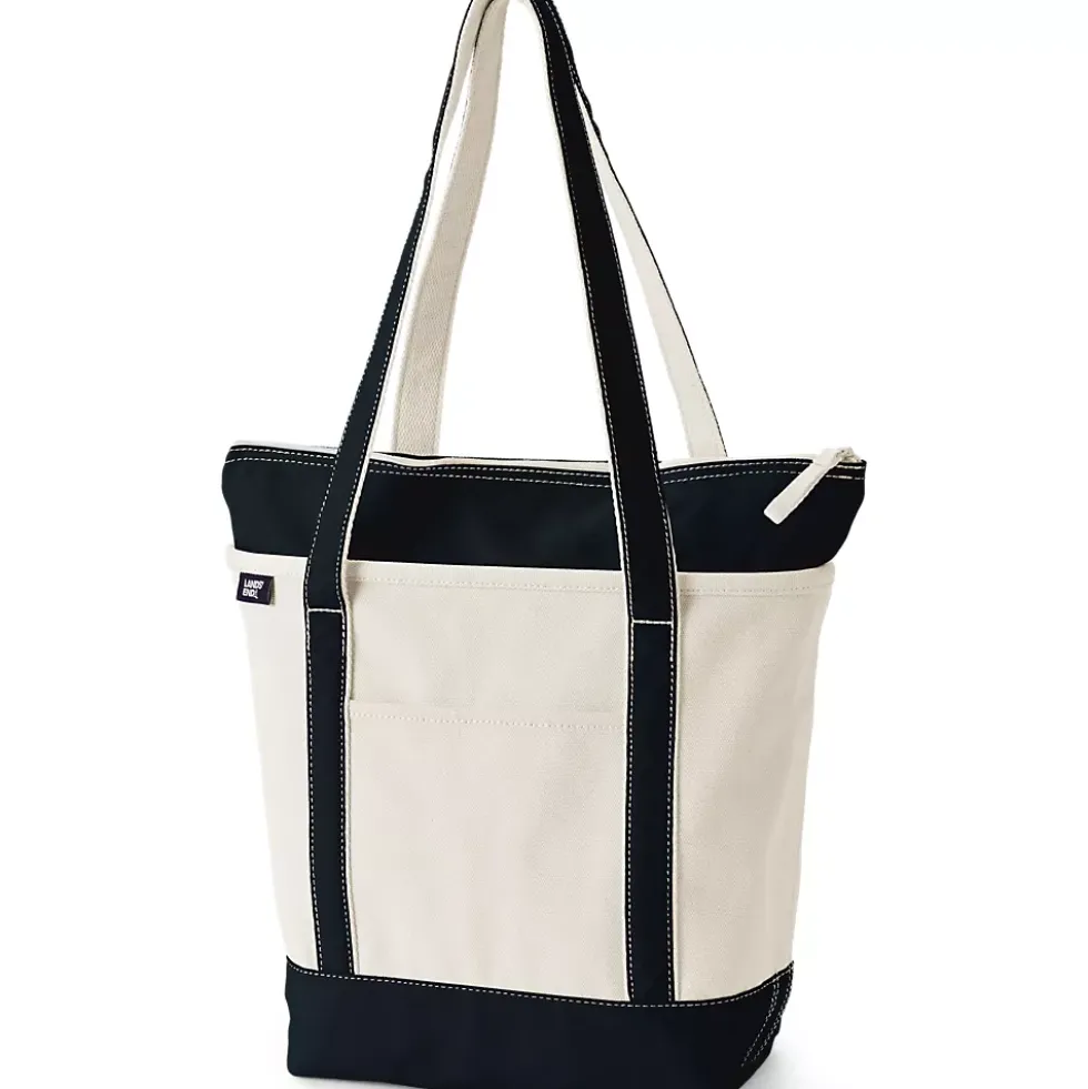 Medium 5 Pocket Open Top Canvas Tote Bag