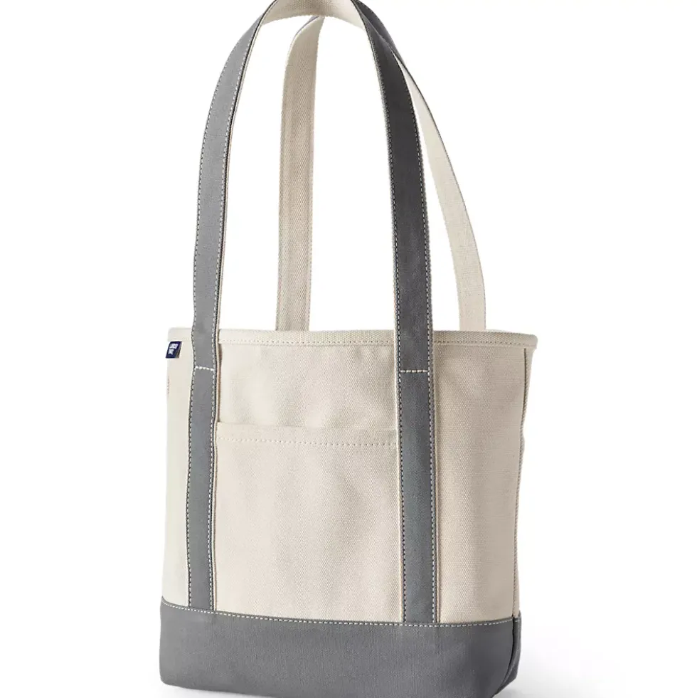 Medium 5 Pocket Open Top Canvas Tote Bag