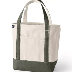 Medium 5 Pocket Open Top Canvas Tote Bag