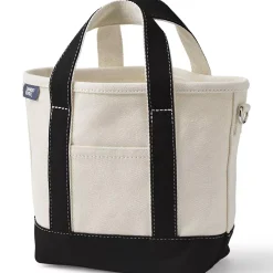 Medium 5 Pocket Open Top Canvas Tote Bag