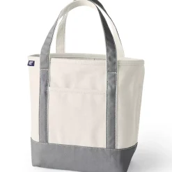 Medium 5 Pocket Open Top Canvas Tote Bag