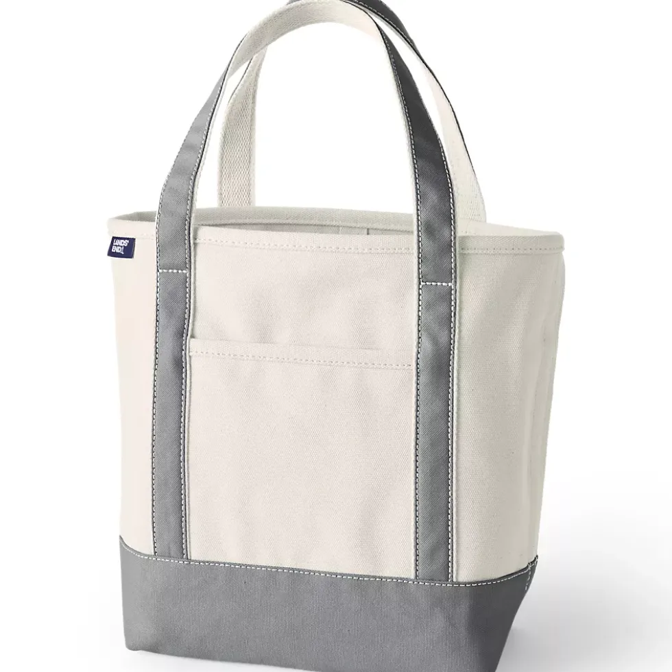 Medium 5 Pocket Open Top Canvas Tote Bag