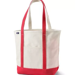 Medium 5 Pocket Open Top Canvas Tote Bag