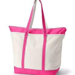 Medium 5 Pocket Open Top Canvas Tote Bag