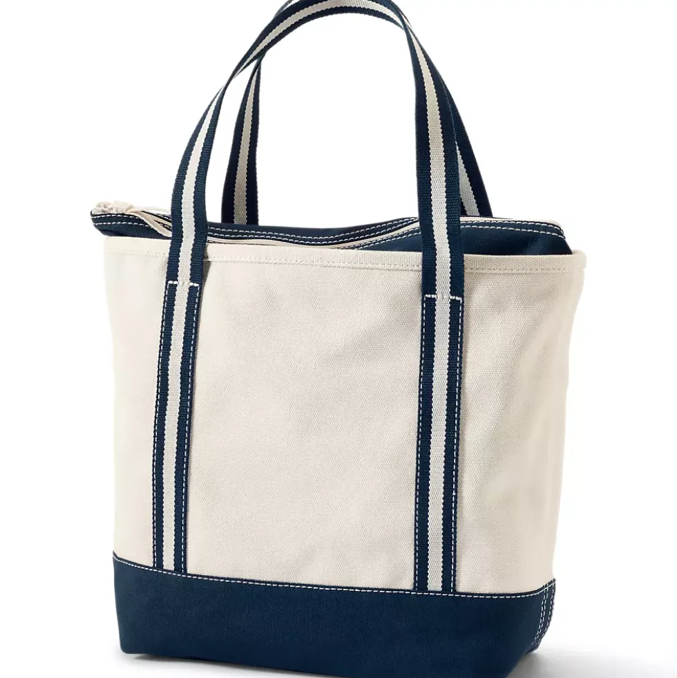 Medium 5 Pocket Open Top Canvas Tote Bag