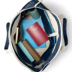 Medium 5 Pocket Open Top Canvas Tote Bag
