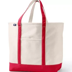 Medium 5 Pocket Open Top Canvas Tote Bag