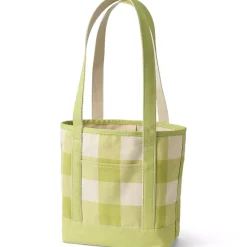 Medium Print 5 Pocket Open Top Canvas Tote Bag