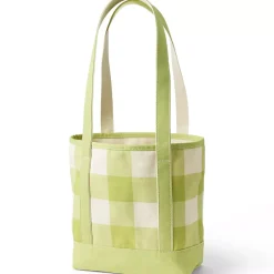 Medium Print 5 Pocket Open Top Canvas Tote Bag