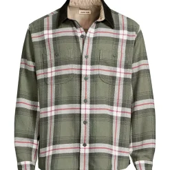 Men's Authentic Flannel Shirt with Corduroy Collar