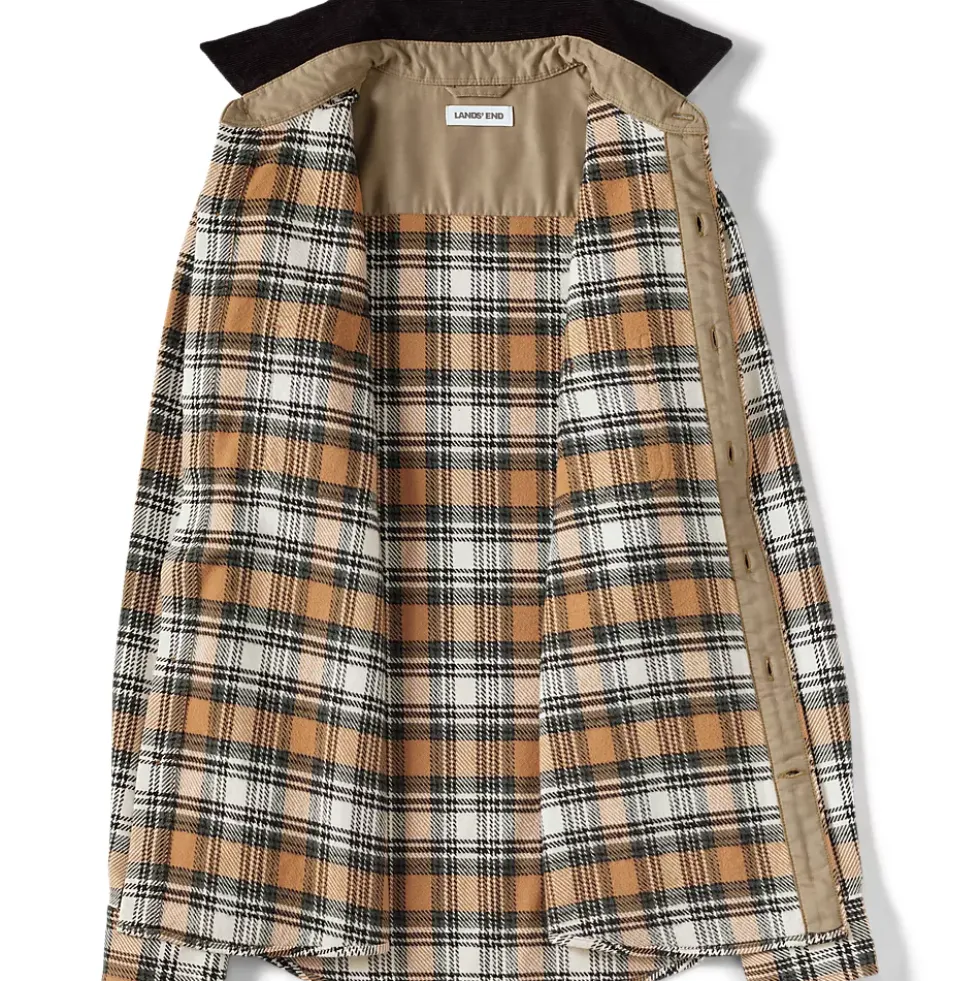 Men's Authentic Flannel Shirt with Corduroy Collar