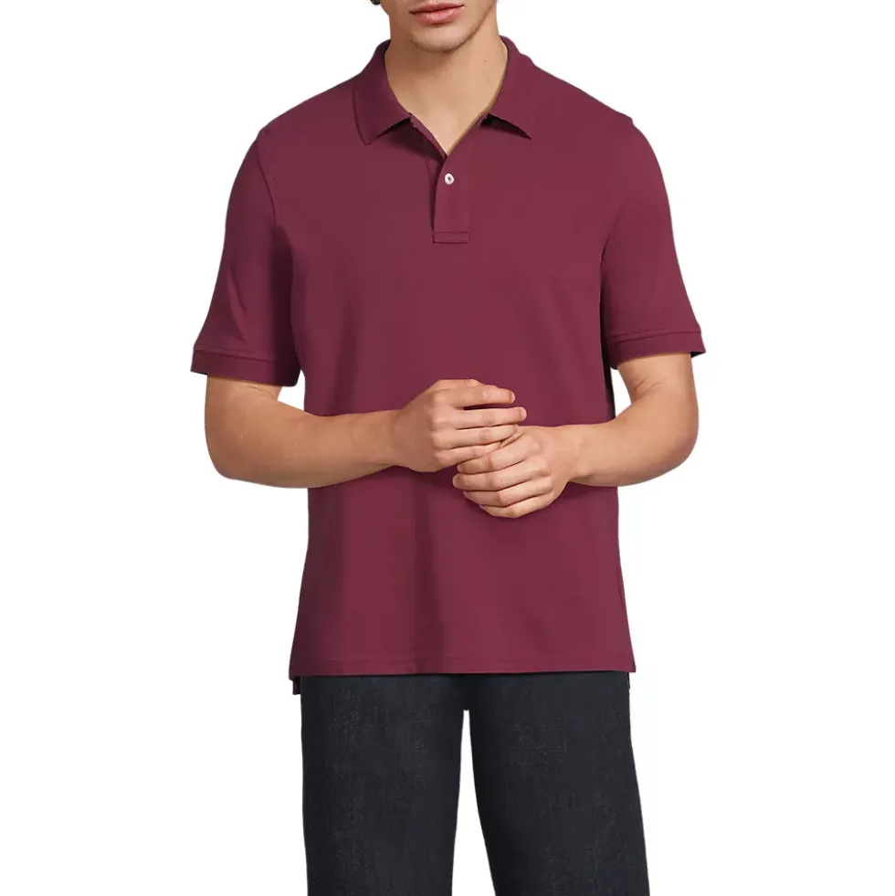 Men's Banded Short Sleeve Mesh Polo