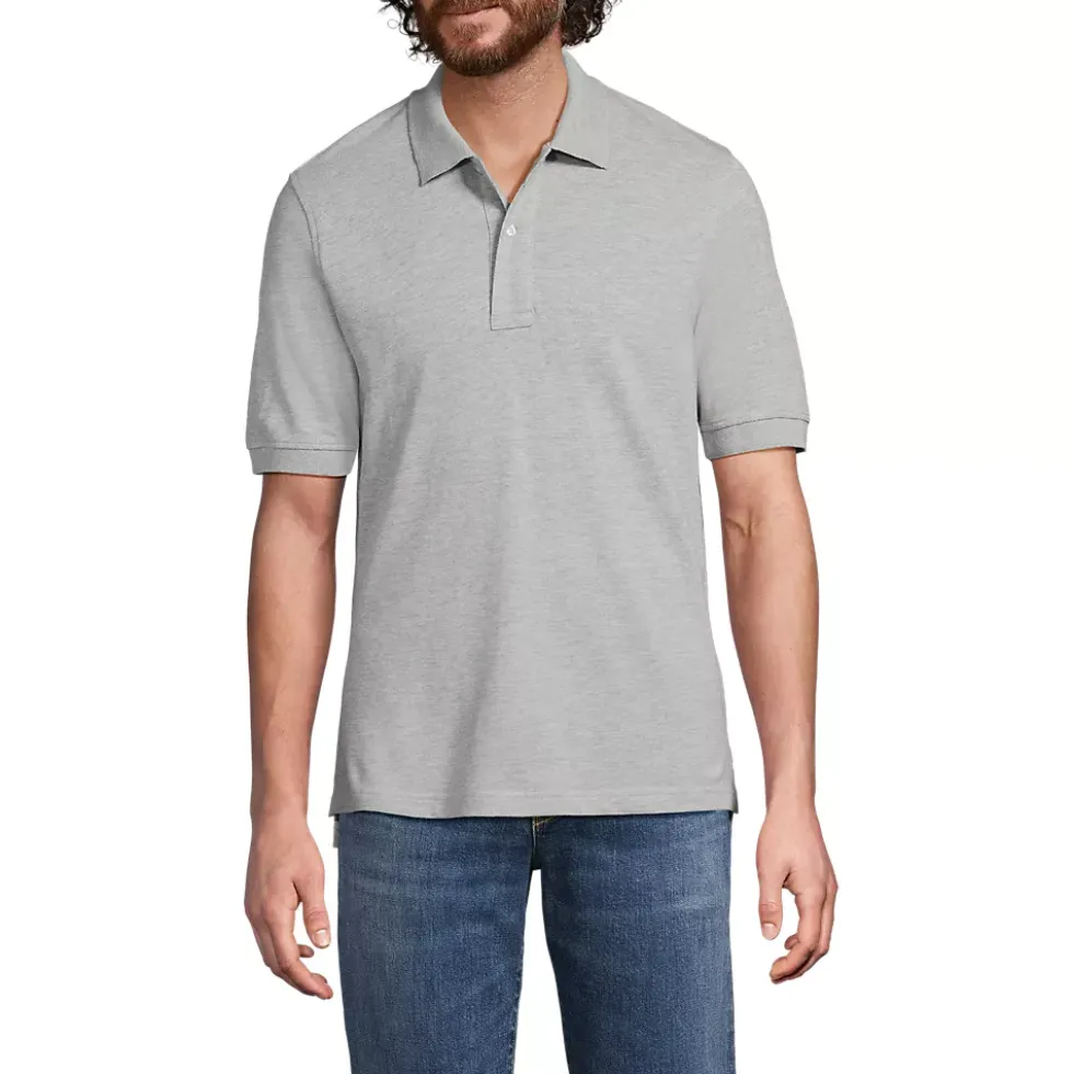 Men's Banded Short Sleeve Mesh Polo