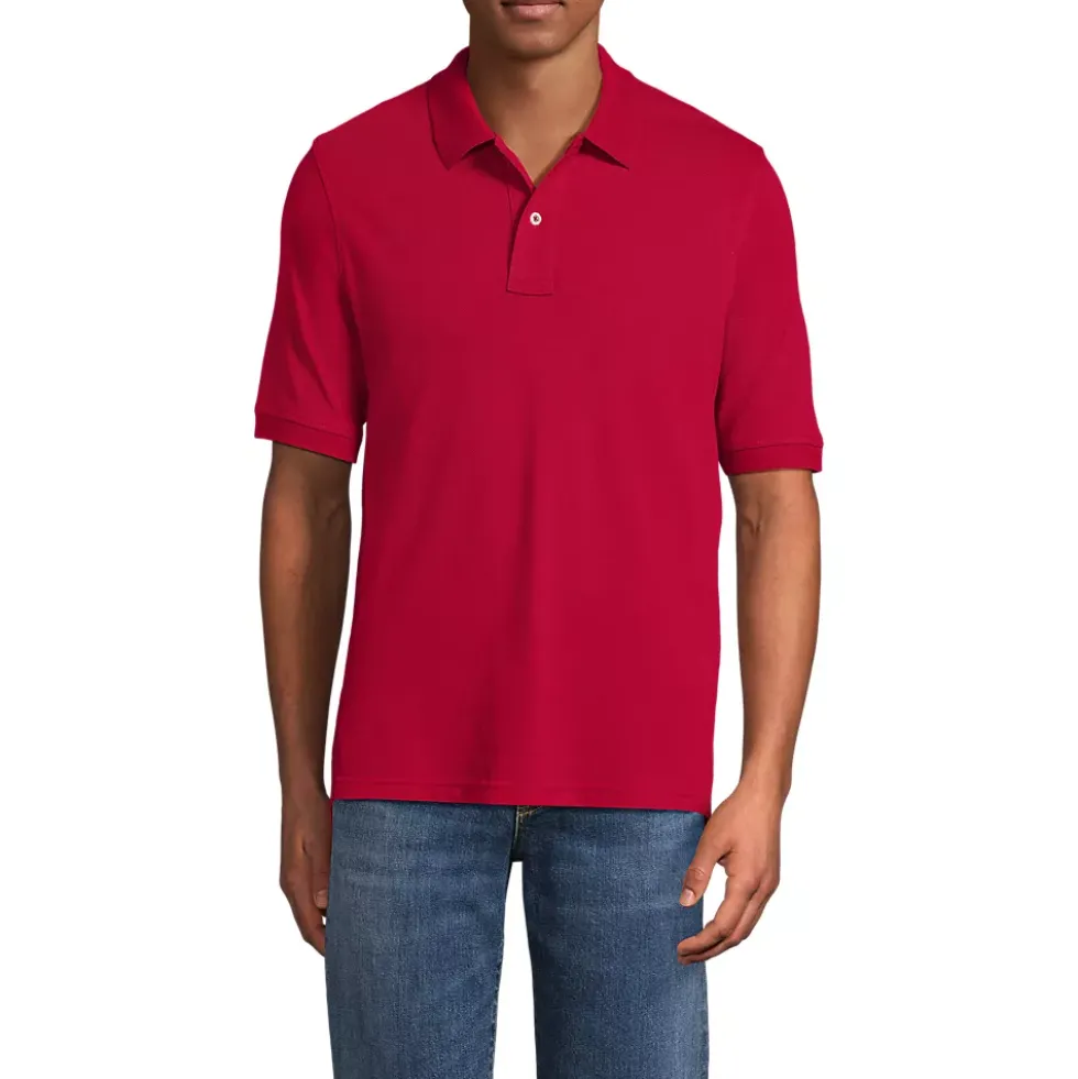 Men's Banded Short Sleeve Mesh Polo