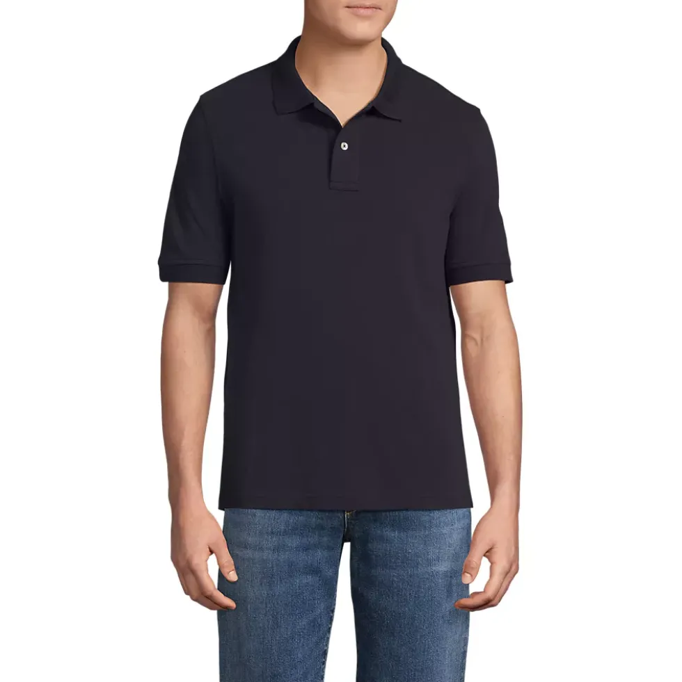 Men's Banded Short Sleeve Mesh Polo