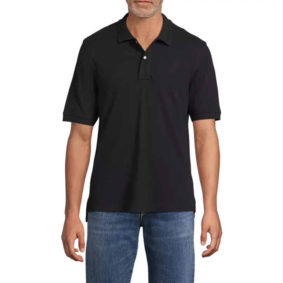 Men's Banded Short Sleeve Mesh Polo