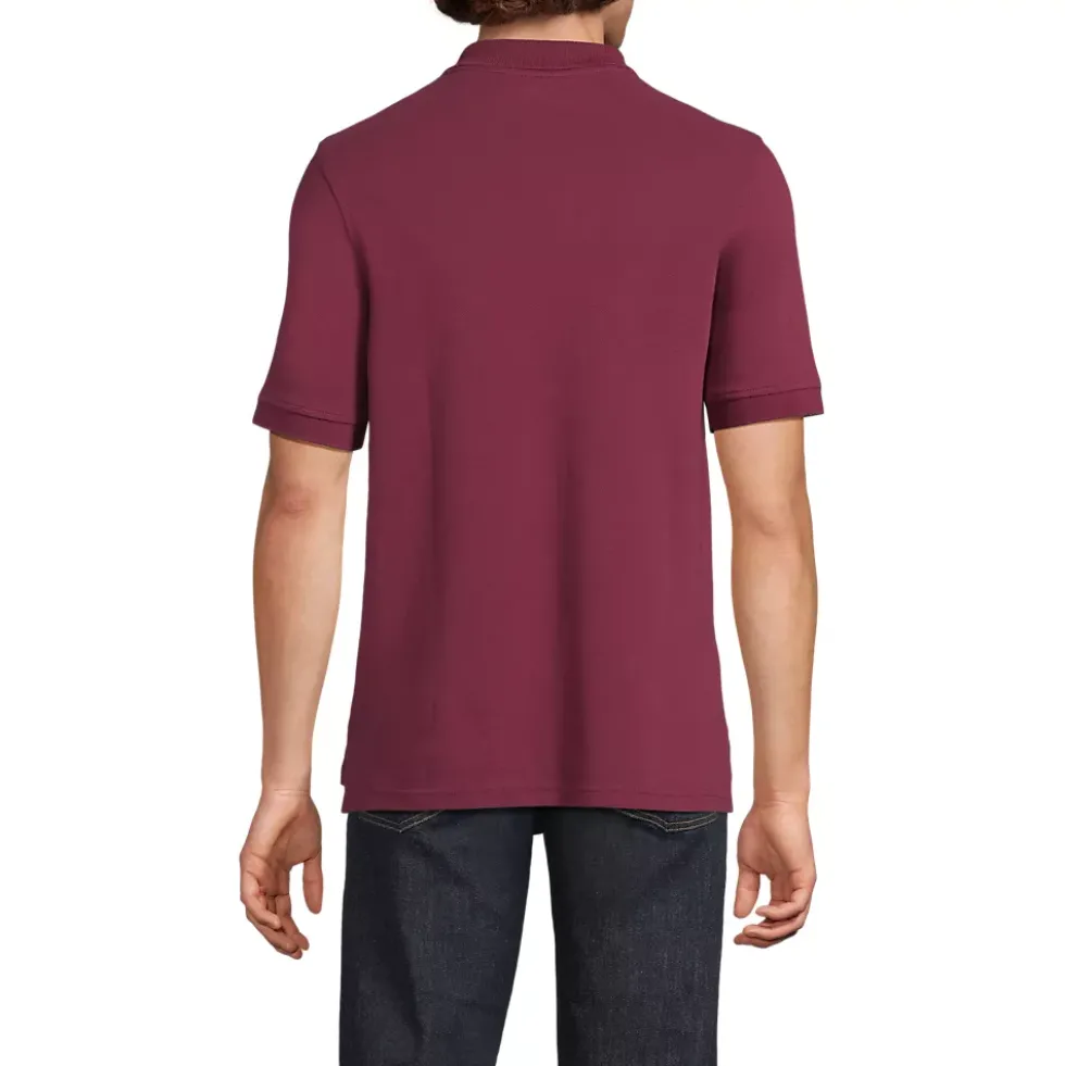 Men's Banded Short Sleeve Mesh Polo
