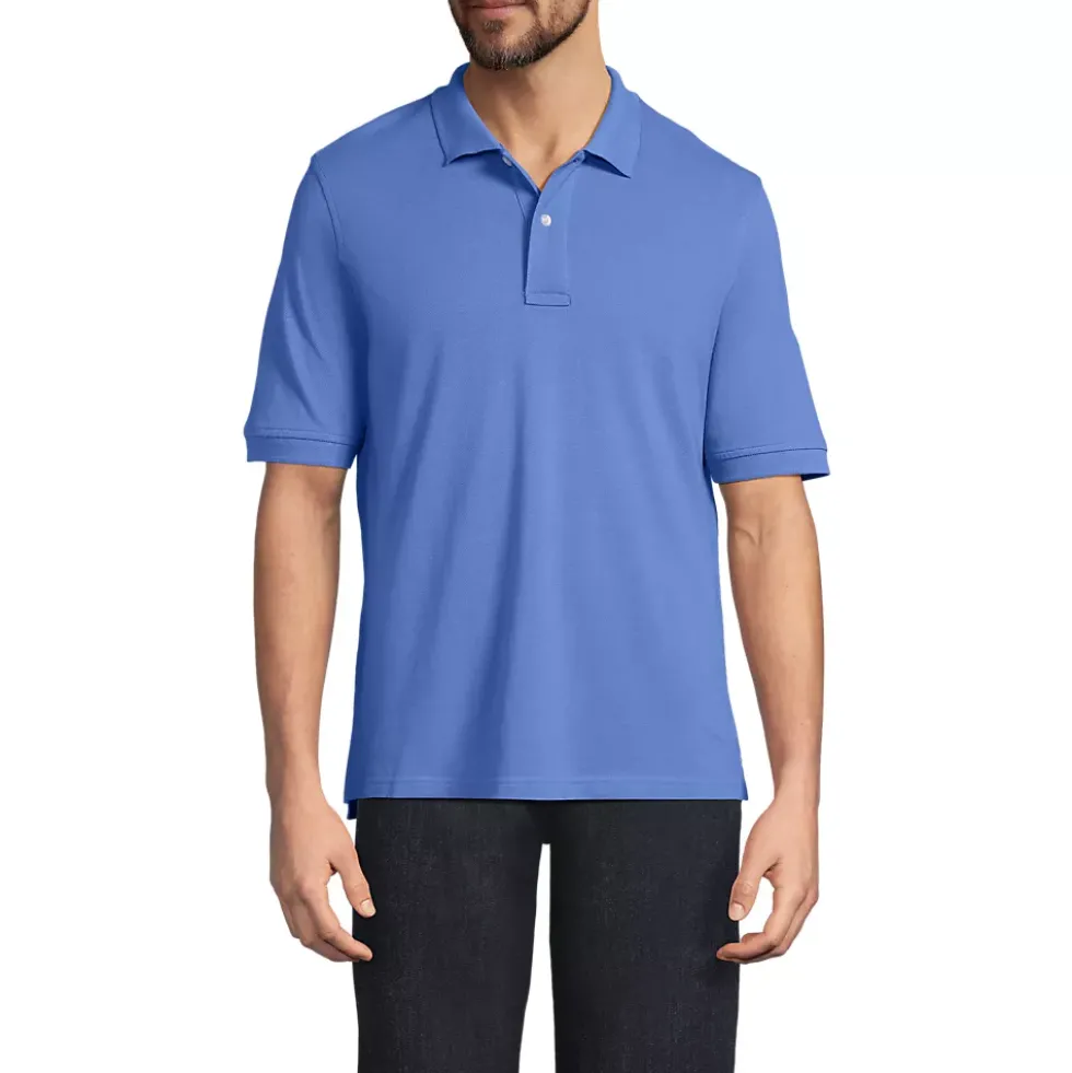 Men's Banded Short Sleeve Mesh Polo