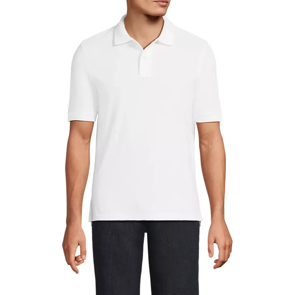 Men's Banded Short Sleeve Mesh Polo