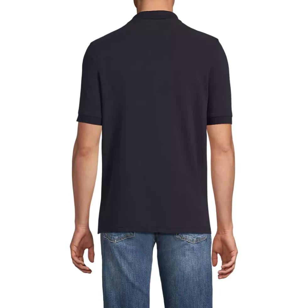 Men's Banded Short Sleeve Mesh Polo