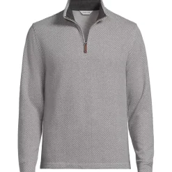 Men's Bedford Rib Casual Quarter Zip Pullover Sweater