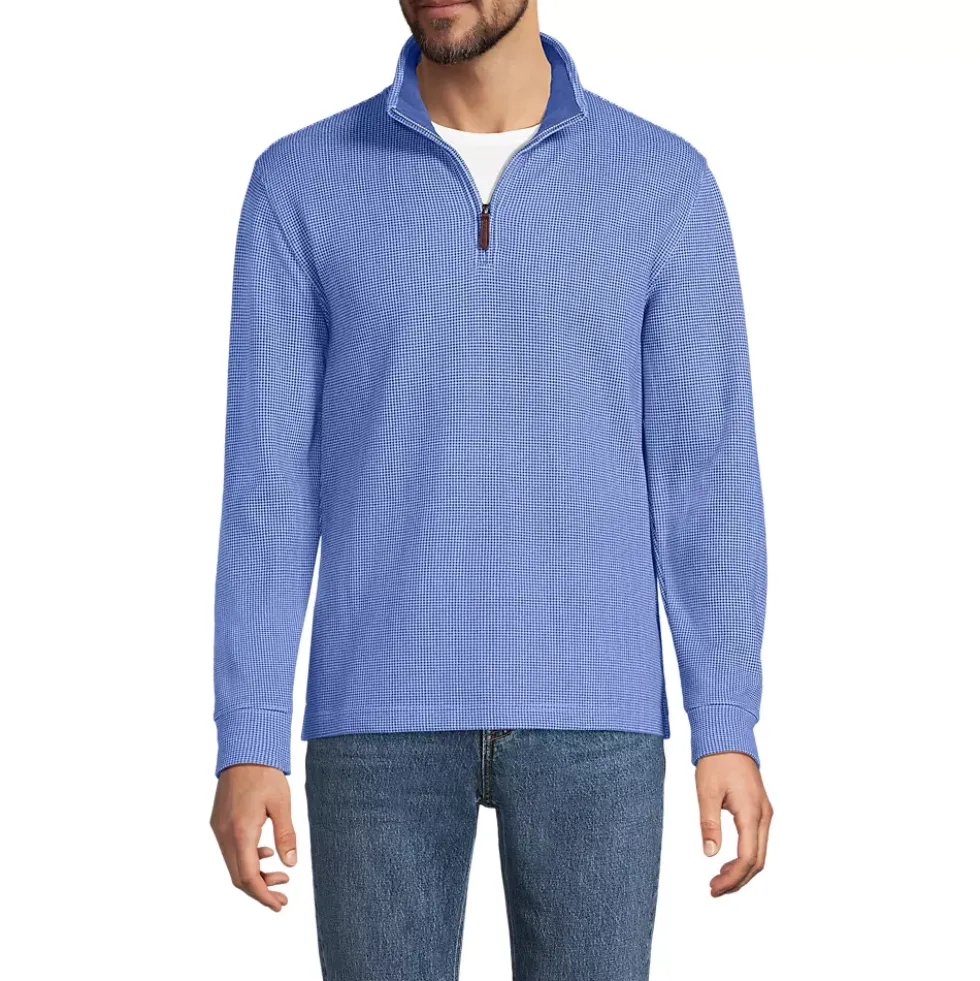 Men's Bedford Rib Casual Quarter Zip Pullover Sweater