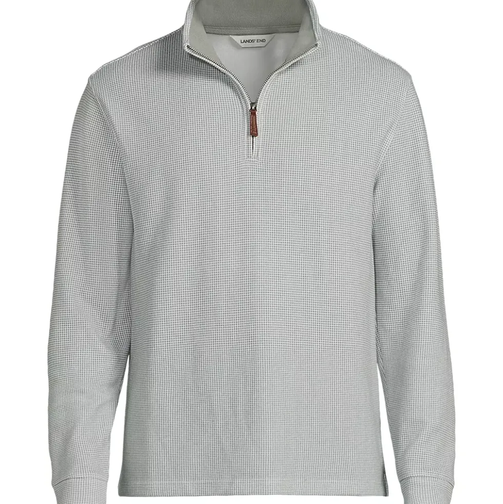 Men's Bedford Rib Casual Quarter Zip Pullover Sweater