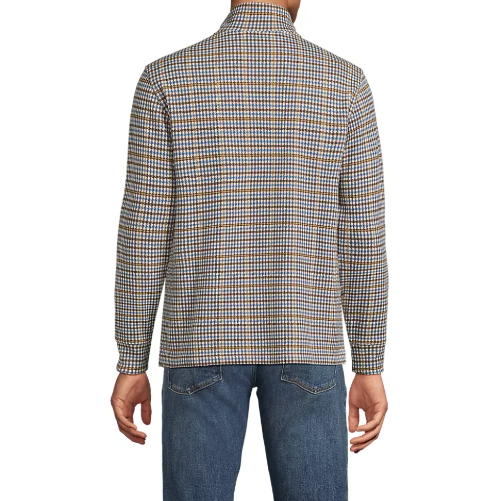 Men's Bedford Rib Casual Quarter Zip Pullover Sweater