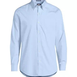 Men's Big and Tall No Iron Supima Cotton Pinpoint Buttondown Collar Dress Shirt