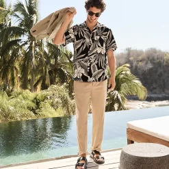 Men's Big and Tall Traditional Fit Travel Kit Chino Pants