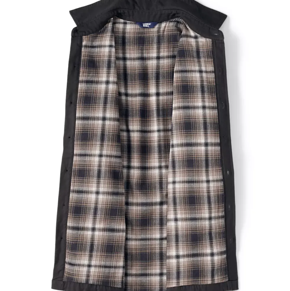 Men's Big Lined Waffle Shirt Jacket