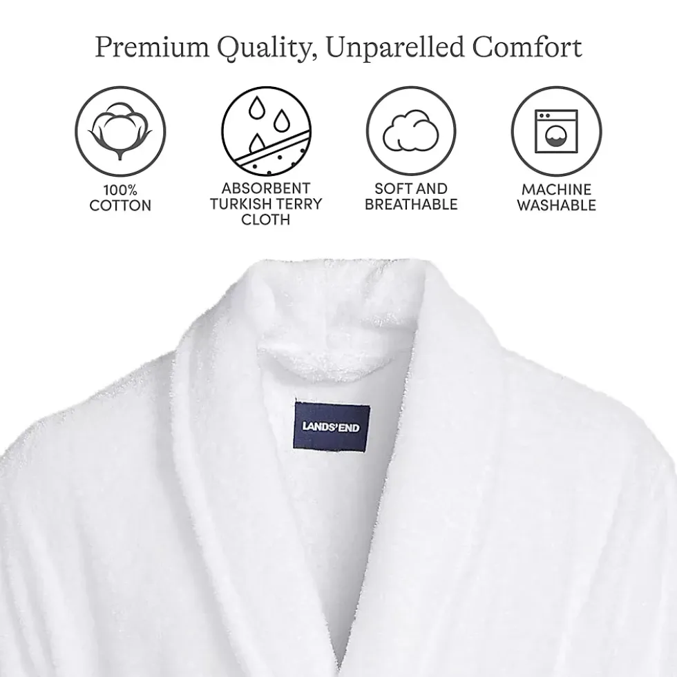 Men's Calf Length Turkish Terry Robe