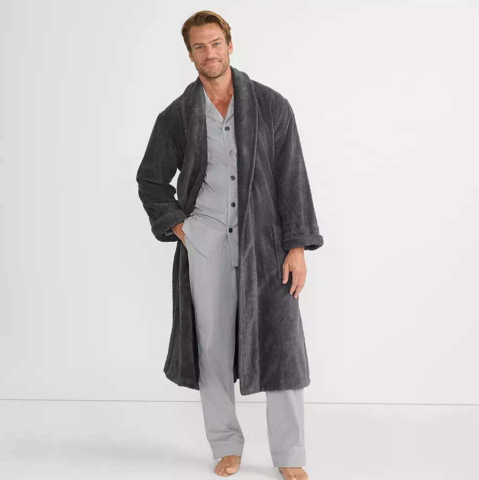 Men's Calf Length Turkish Terry Robe